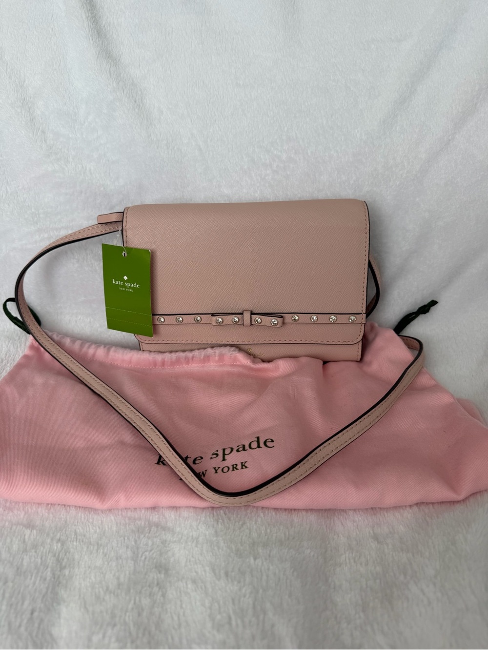 Kate Spade Saffiano leather Crossbody Wallet Clutch